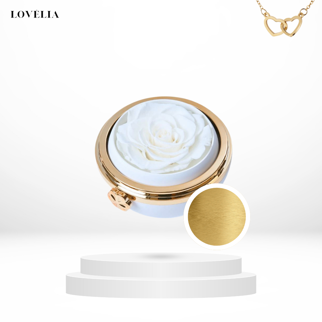Coffret Rose Éternelle Lovélia™ & Collier Personnalisé