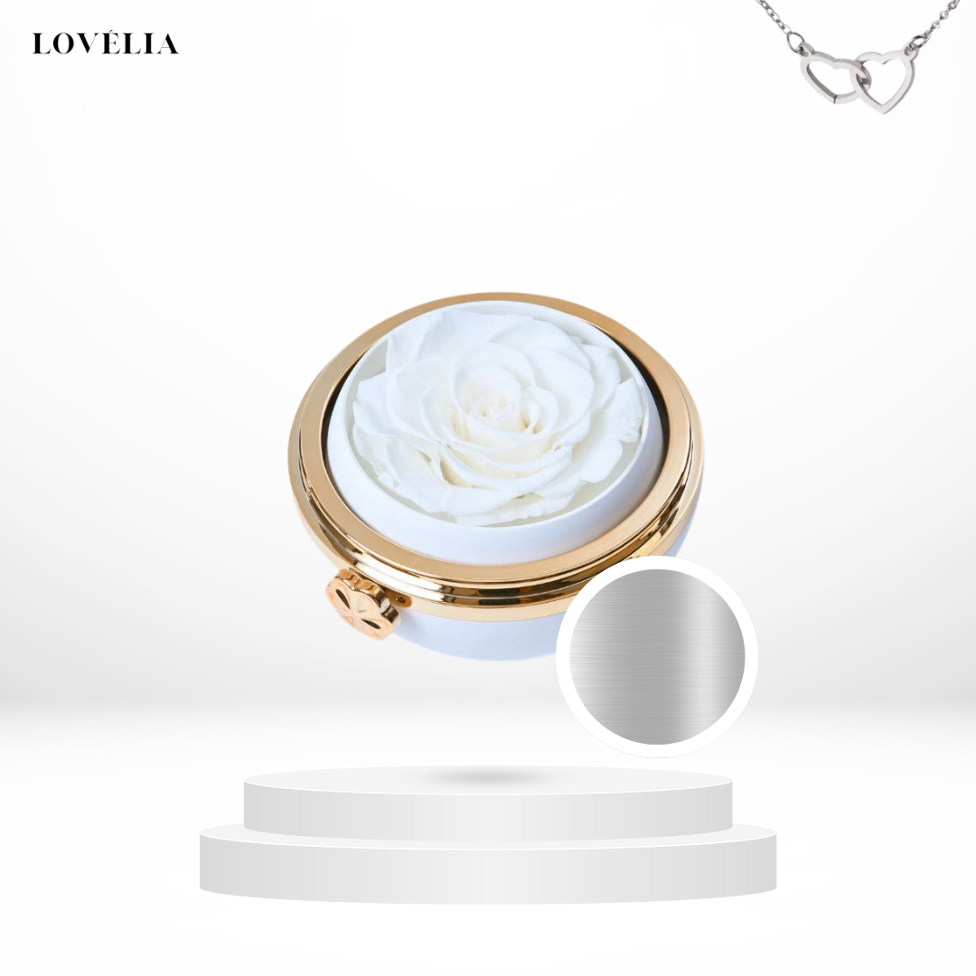 Coffret Rose Éternelle Lovélia™ & Collier Personnalisé