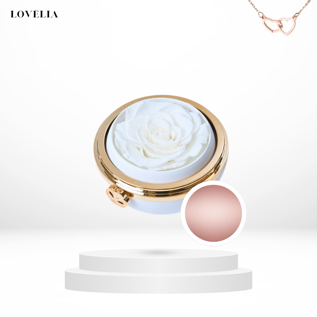 Coffret Rose Éternelle Lovélia™ & Collier Personnalisé