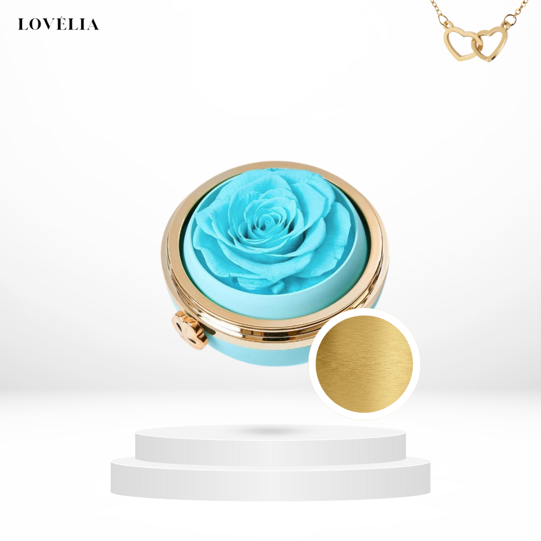 Coffret Rose Éternelle Lovélia™ & Collier Personnalisé