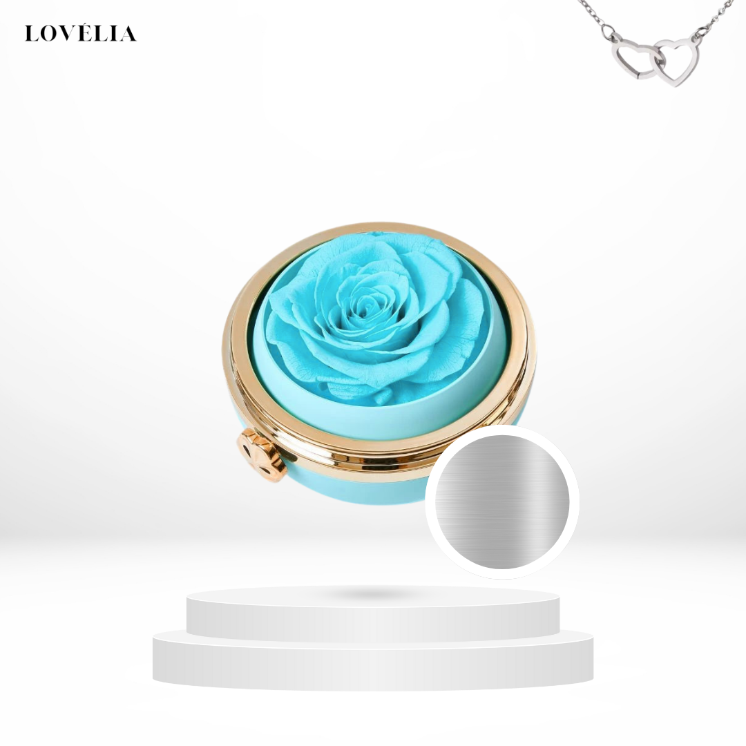 Coffret Rose Éternelle Lovélia™ & Collier Personnalisé