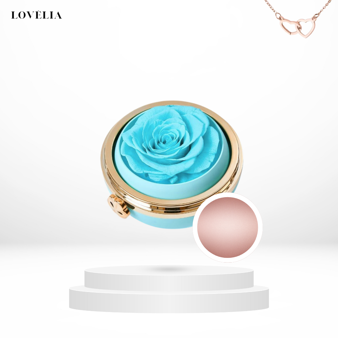 Coffret Rose Éternelle Lovélia™ & Collier Personnalisé