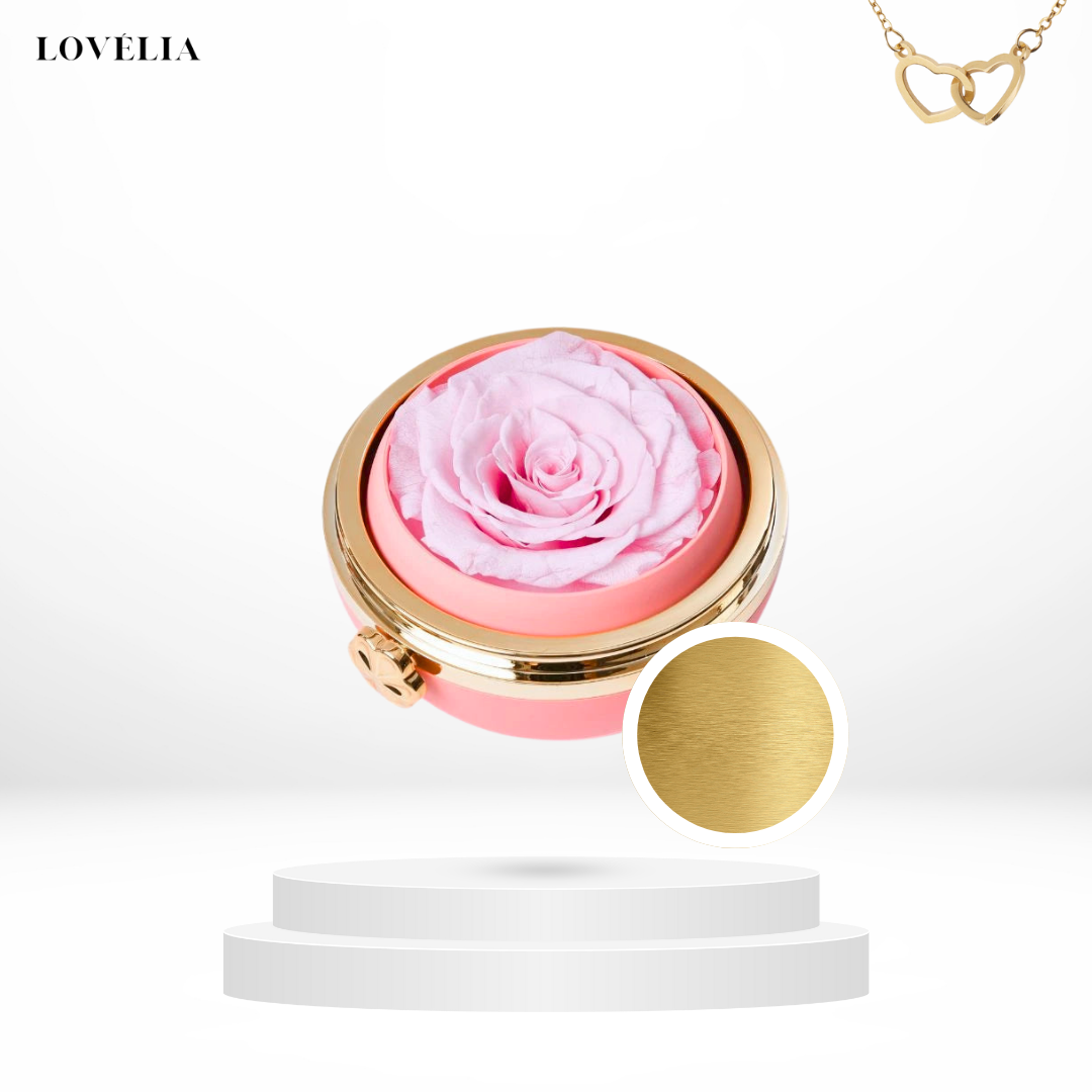 Coffret Rose Éternelle Lovélia™ & Collier Personnalisé