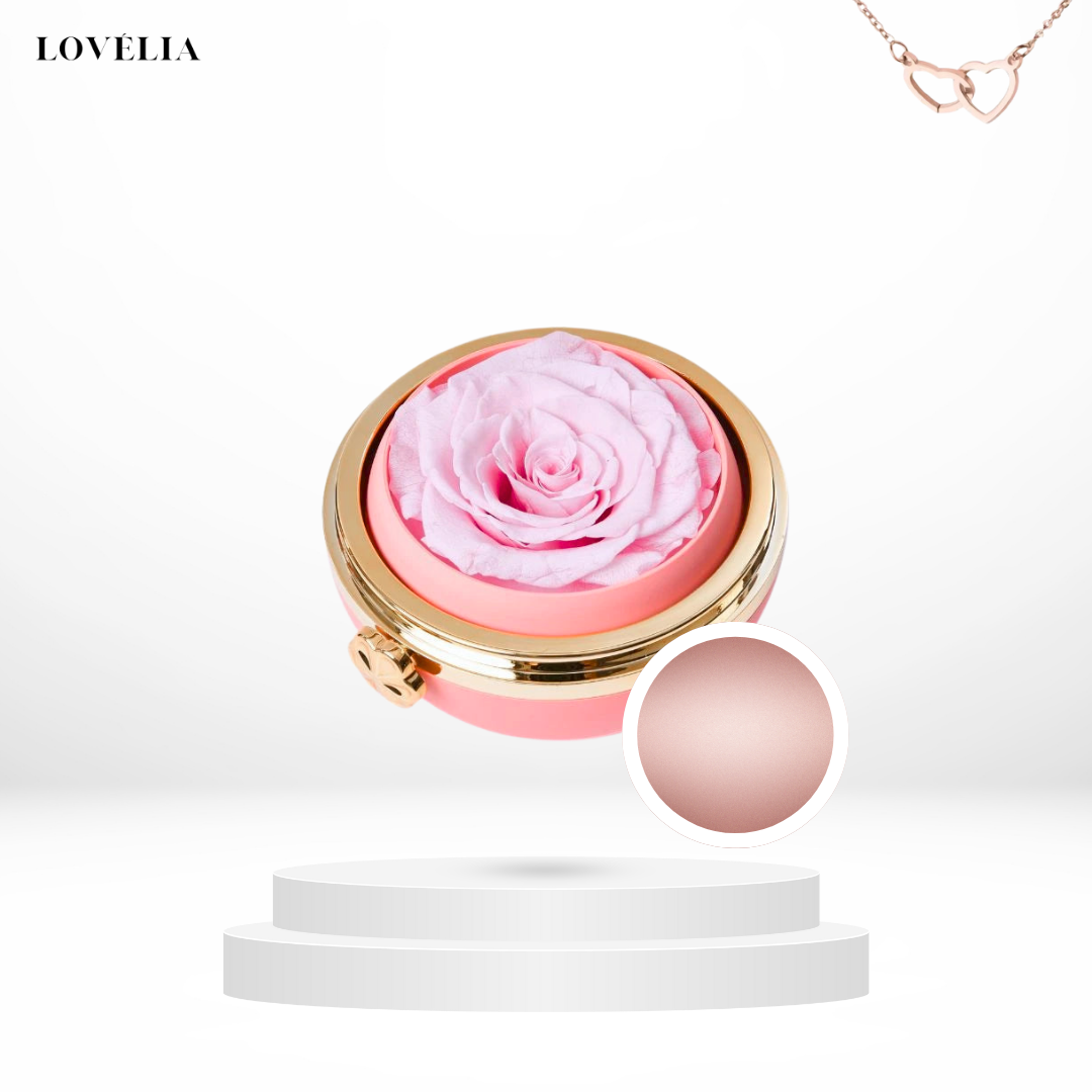 Coffret Rose Éternelle Lovélia™ & Collier Personnalisé