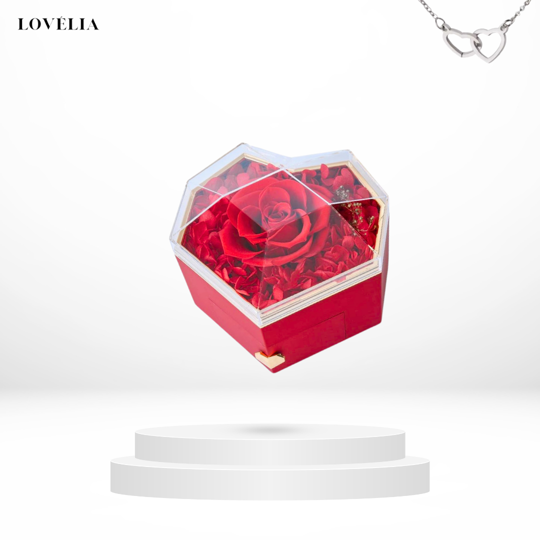 Coffret Cœur Lovélia™ & Collier Personnalisé