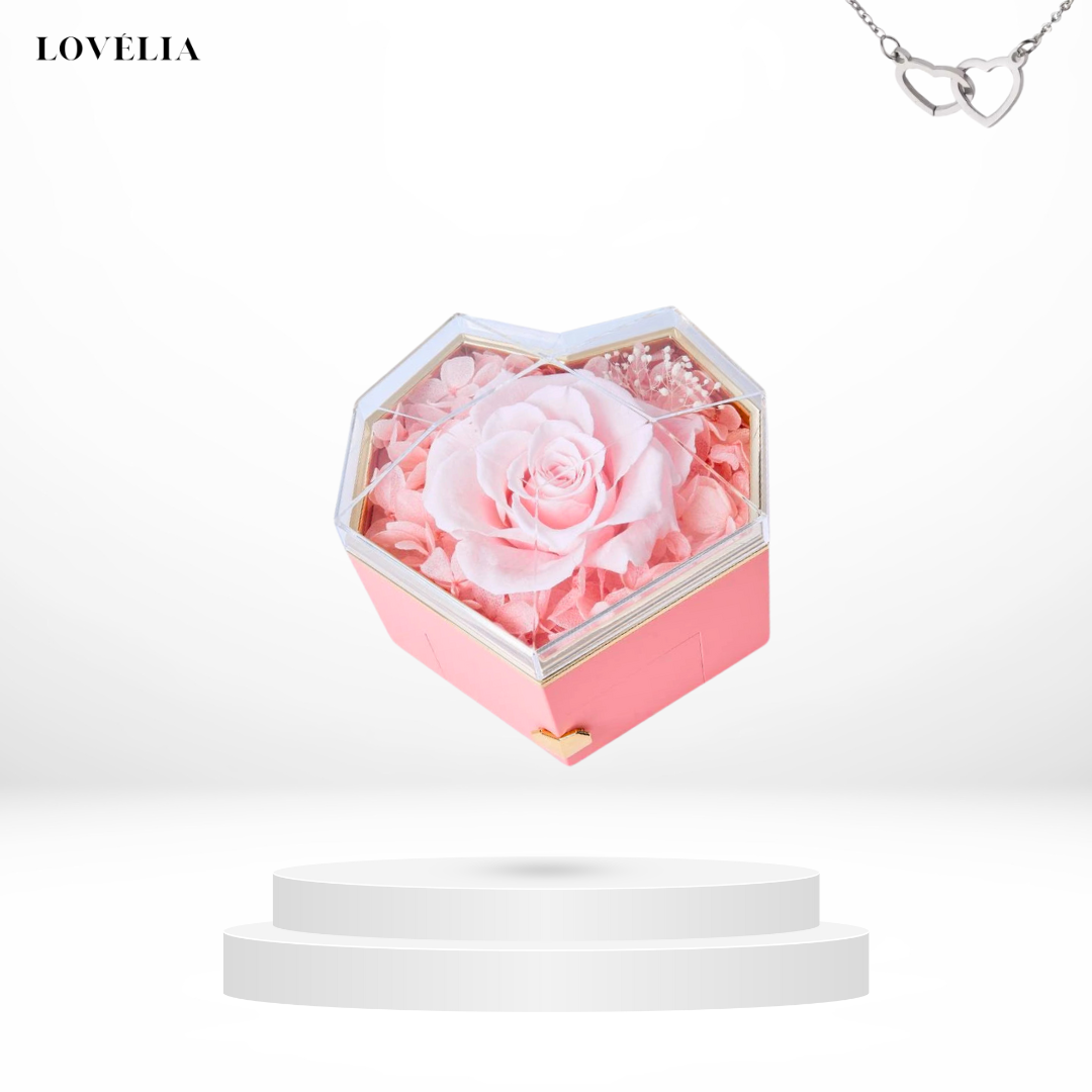 Coffret Cœur Lovélia™ & Collier Personnalisé