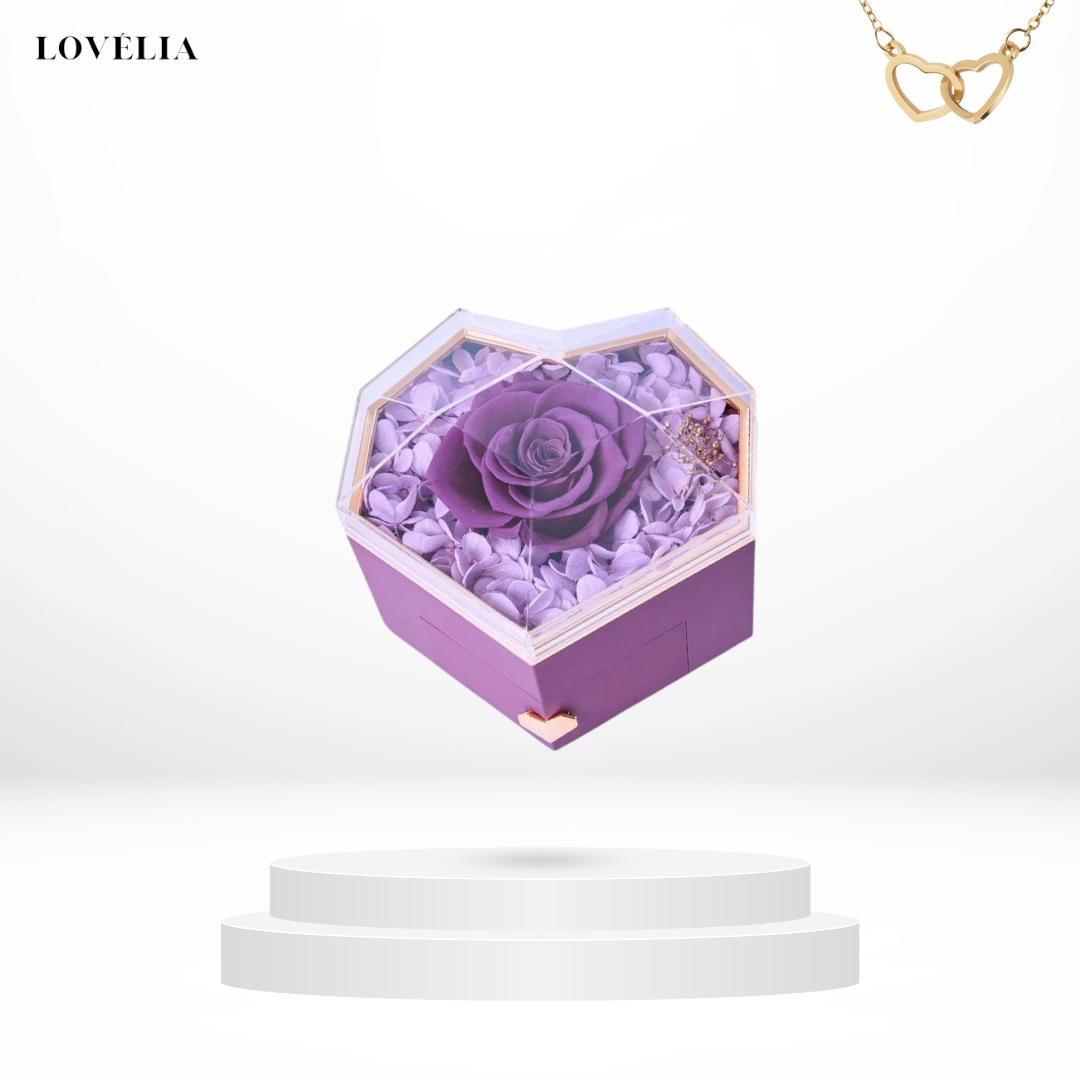 Coffret Cœur Lovélia™ & Collier Personnalisé