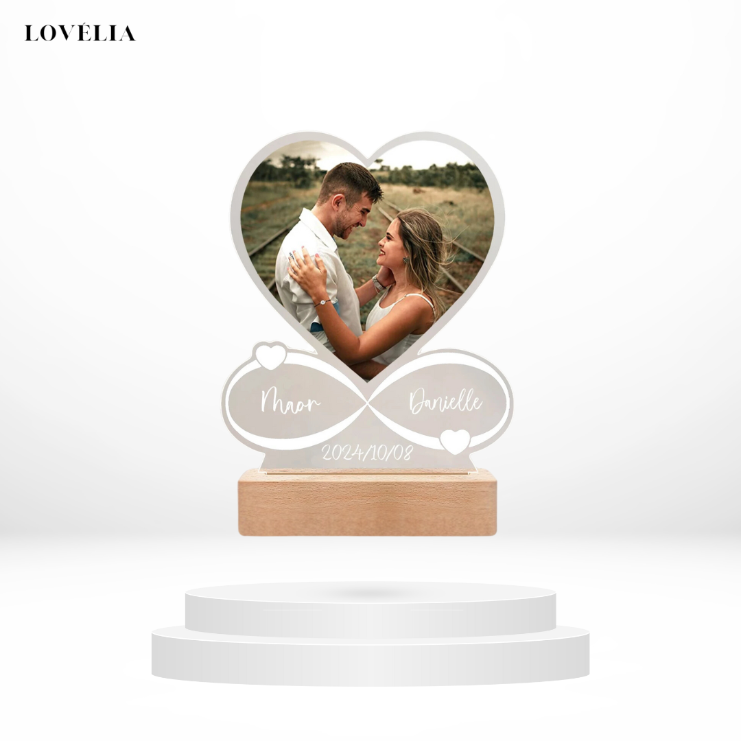 Cadre Photo LED Personnalisé Lovélia™