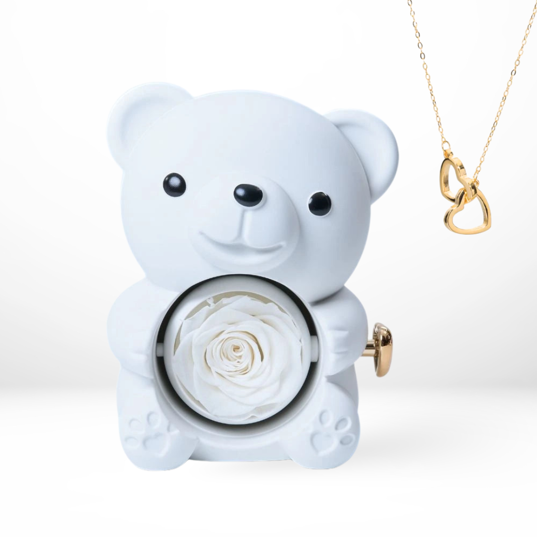 Ours Éternel Lovélia ™ et Collier Personnalisé