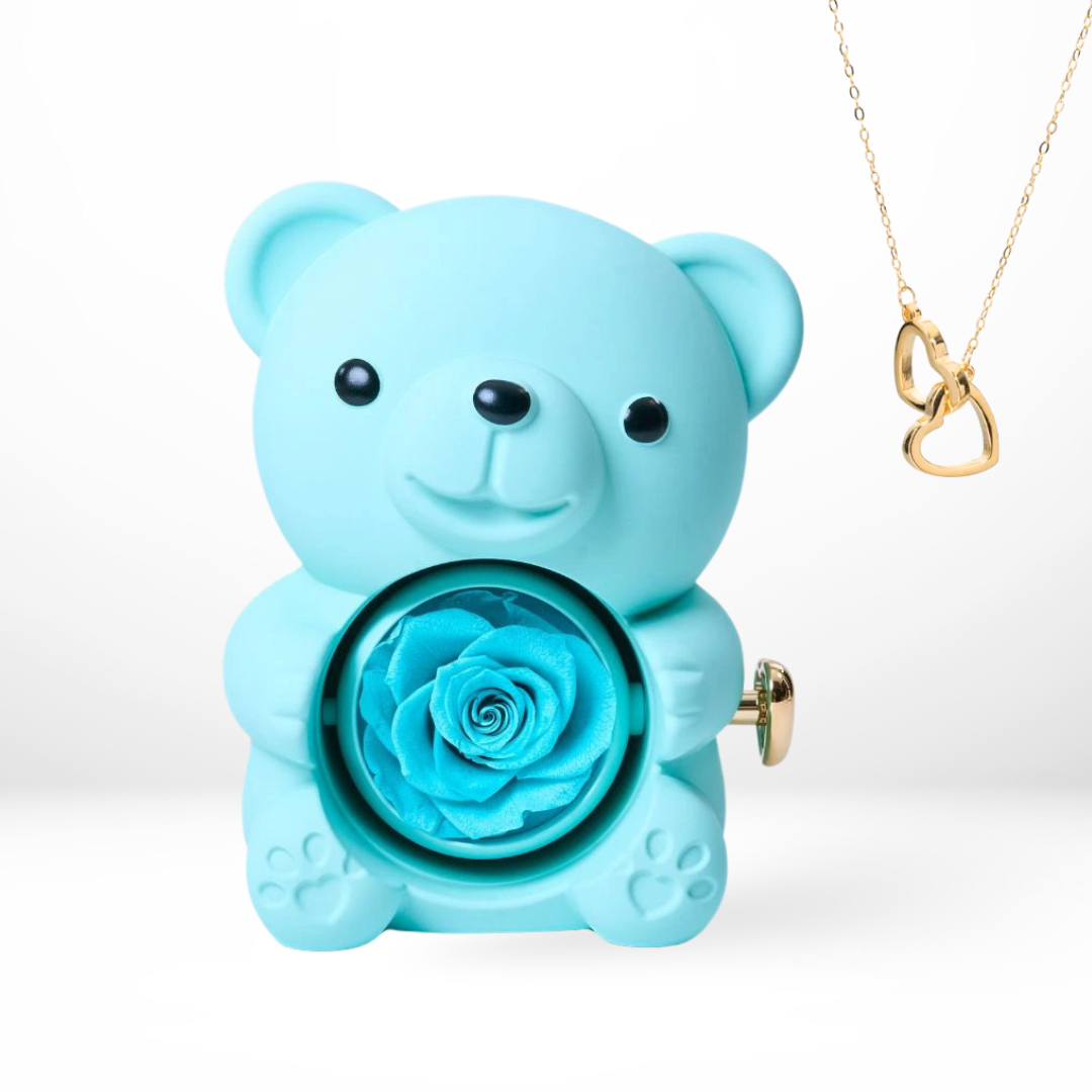 Ours Éternel Lovélia ™ et Collier Personnalisé