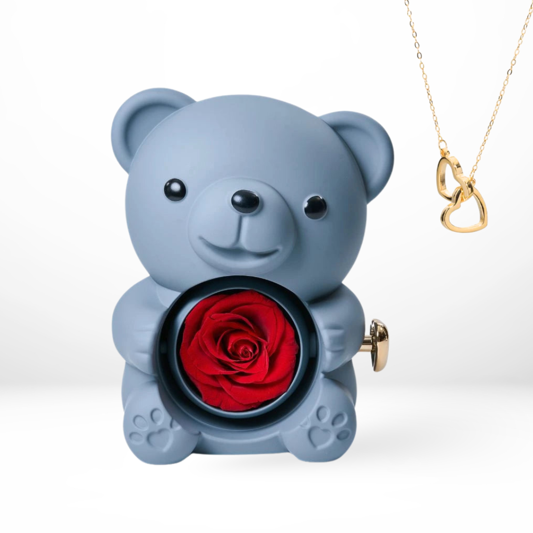 Ours Éternel Lovélia ™ et Collier Personnalisé