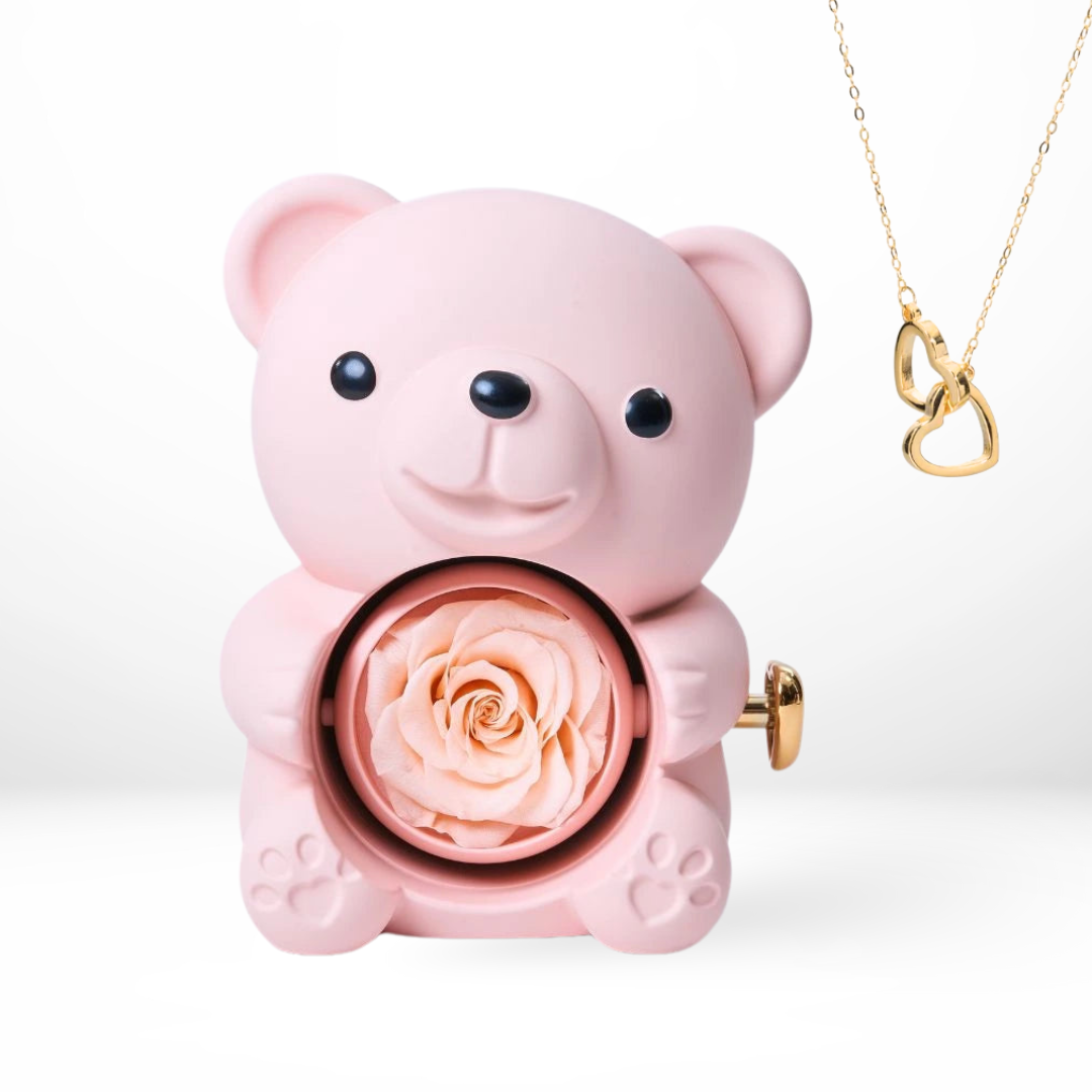 Ours Éternel Lovélia ™ et Collier Personnalisé