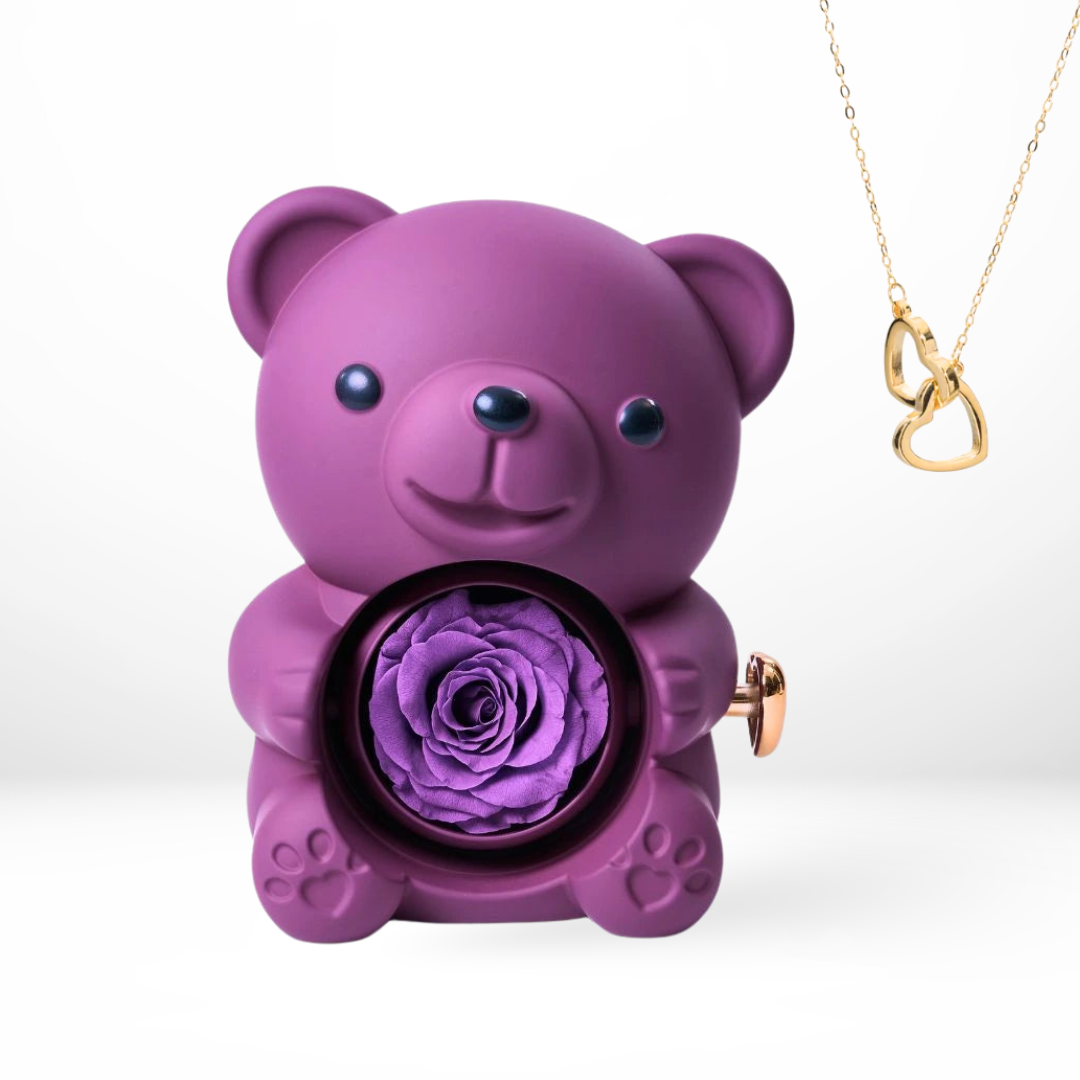 Ours Éternel Lovélia ™ et Collier Personnalisé