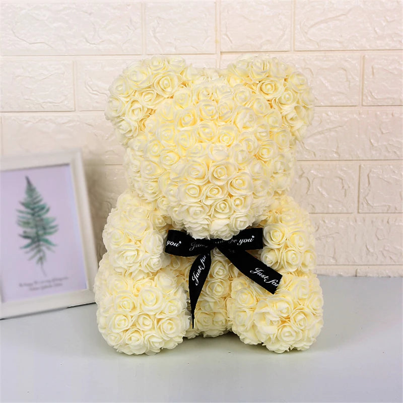 Ours en Roses avec lumière Lovélia™