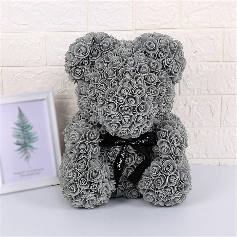Ours en Roses avec lumière Lovélia™