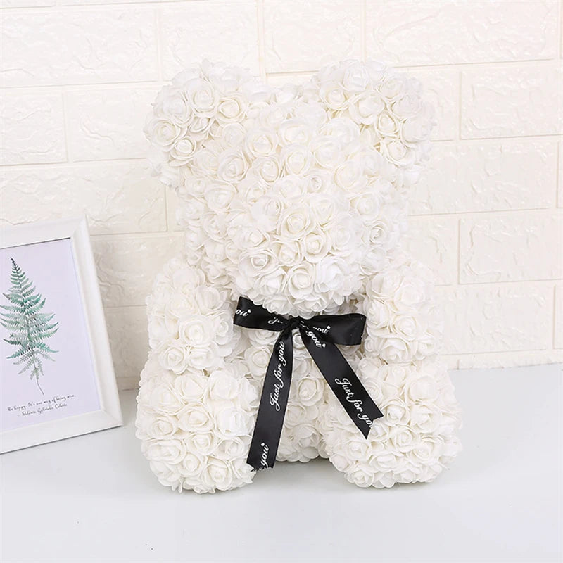 Ours en Roses avec lumière Lovélia™