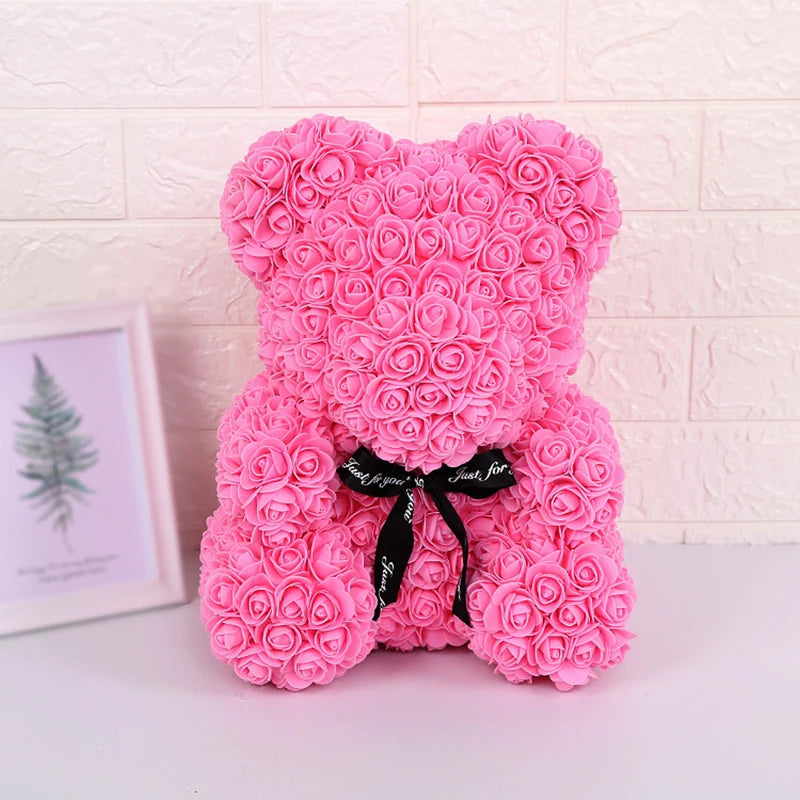 Ours en Roses avec lumière Lovélia™