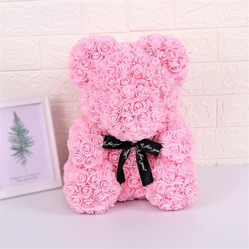 Ours en Roses avec lumière Lovélia™