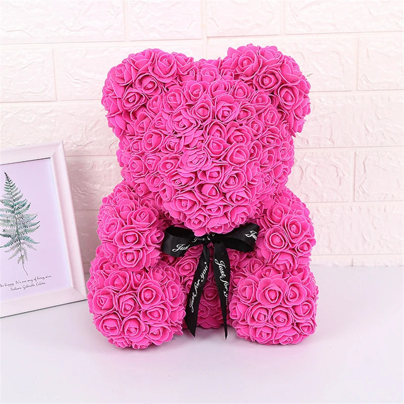 Ours en Roses avec lumière Lovélia™