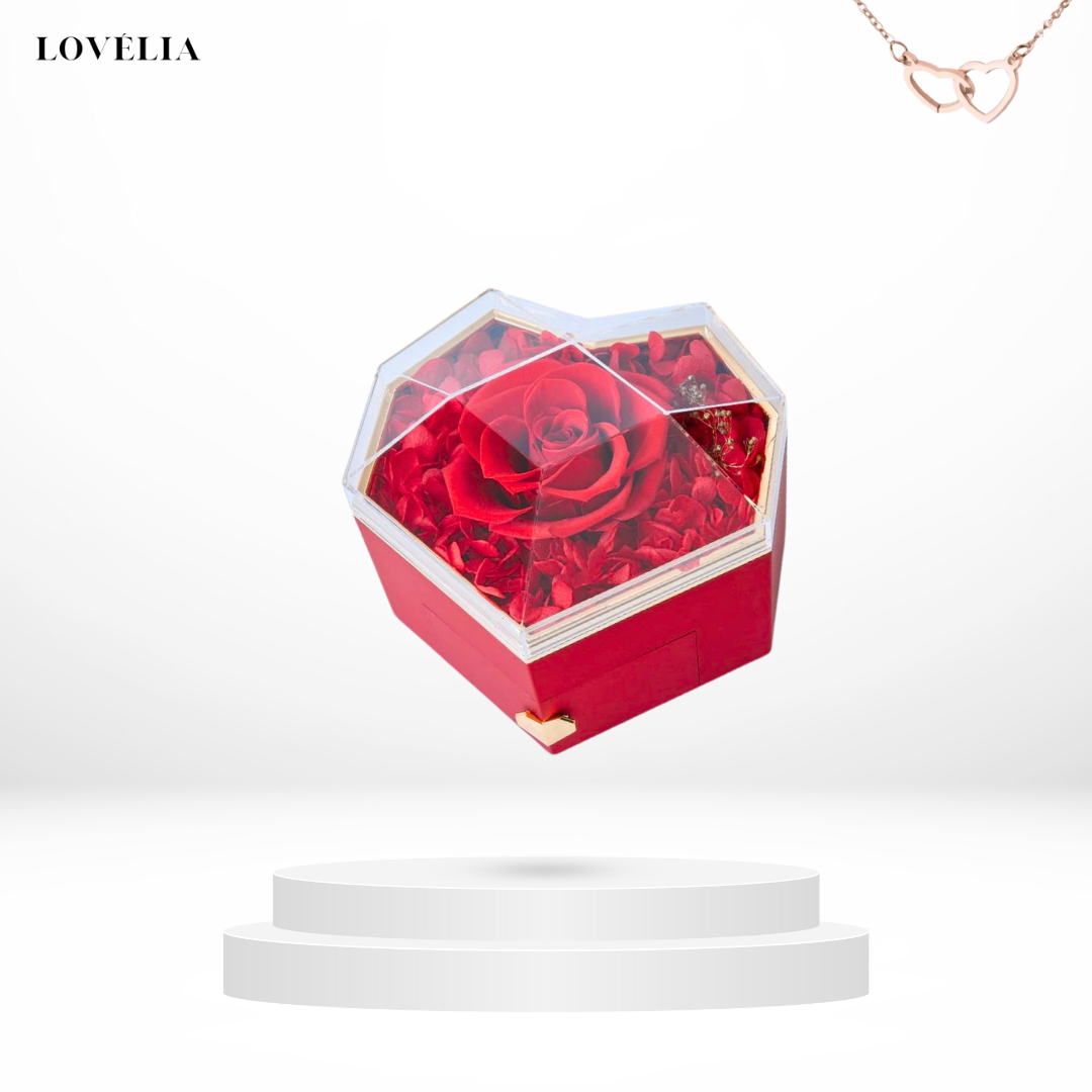 Coffret Cœur Lovélia™ & Collier Personnalisé