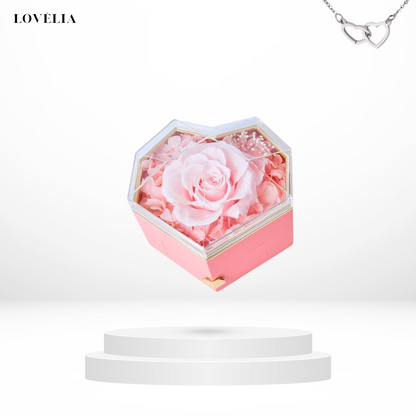 Coffret Cœur Lovélia™ & Collier Personnalisé