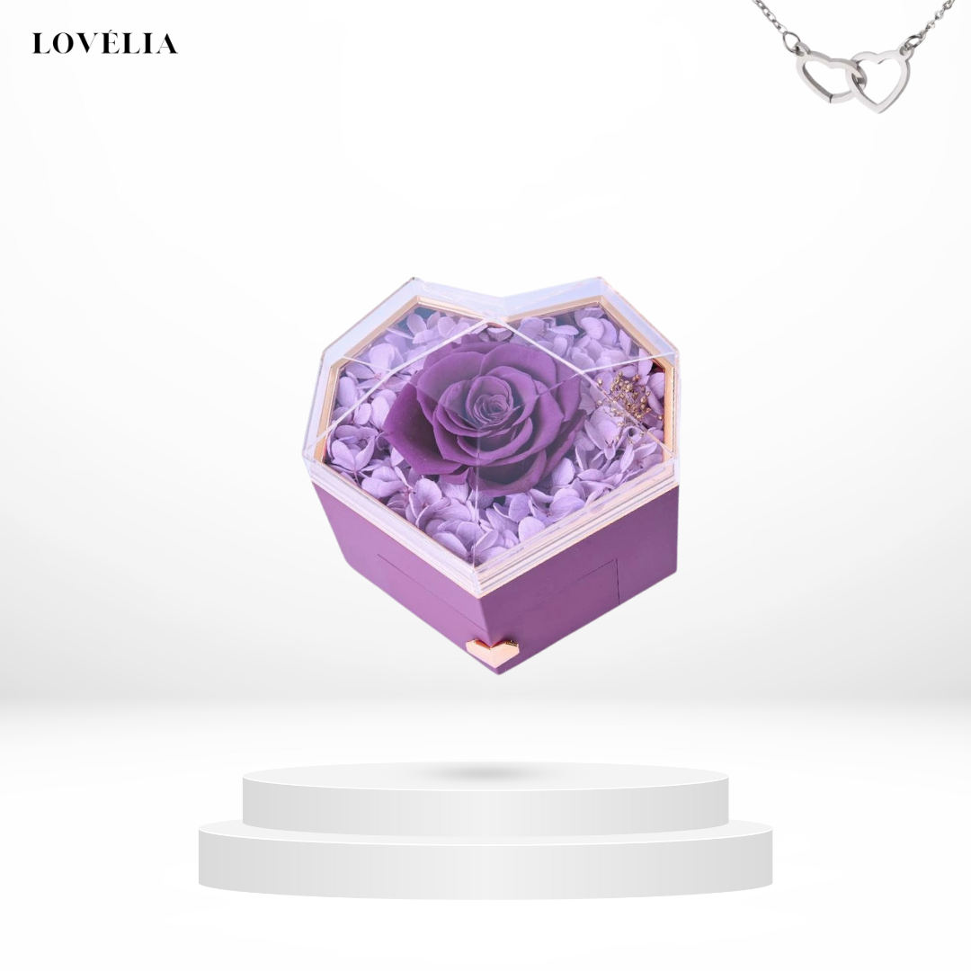 Coffret Cœur Lovélia™ & Collier Personnalisé