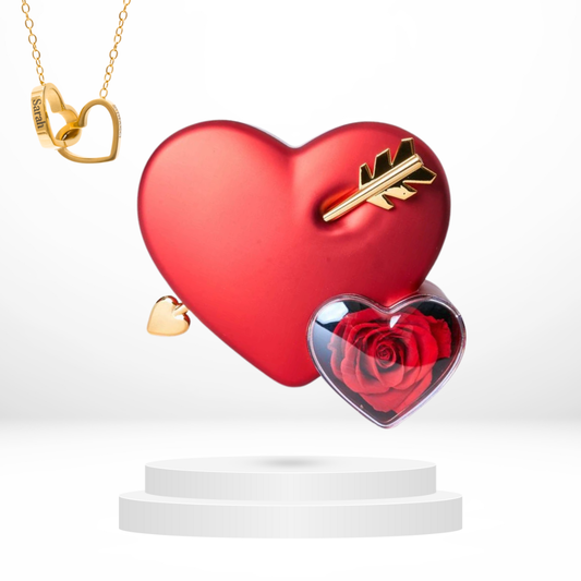 Cupidon Lovélia™ & Collier Personnalisé