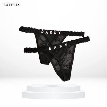 String Personnalisé en Dentelle Lovélia™
