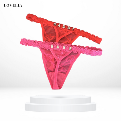 String Personnalisé en Dentelle Lovélia™