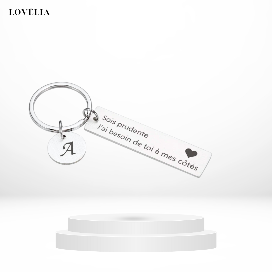 Porte-clés  Sois Prudente Lovélia™