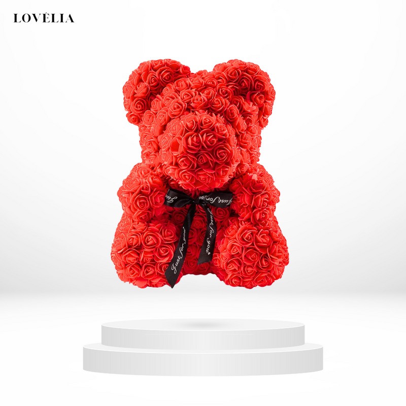 Ours en Roses avec lumière Lovélia™