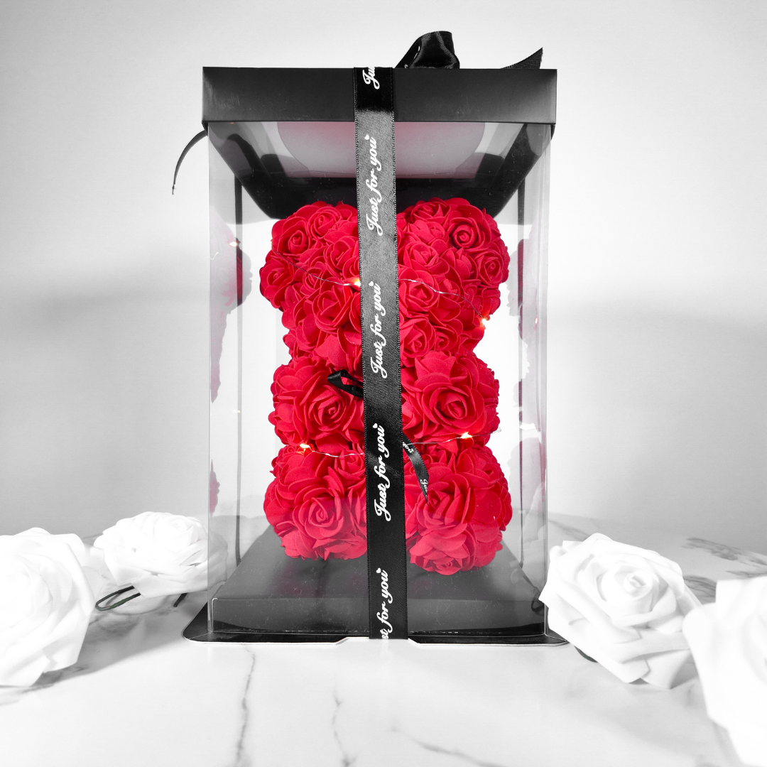 Ours en Roses avec lumière Lovélia™