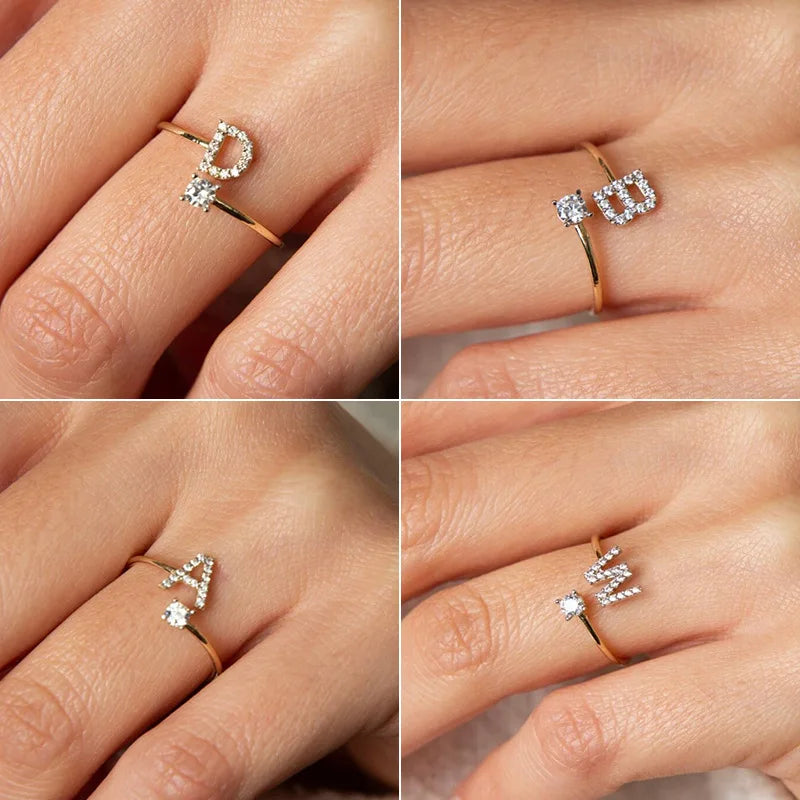 Bague Initiale Ajustable