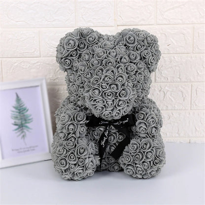 Ours en Roses avec lumière Lovélia™