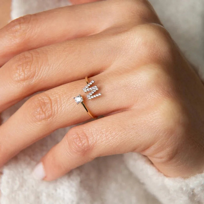 Bague Initiale Ajustable