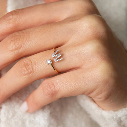 Bague Initiale Ajustable
