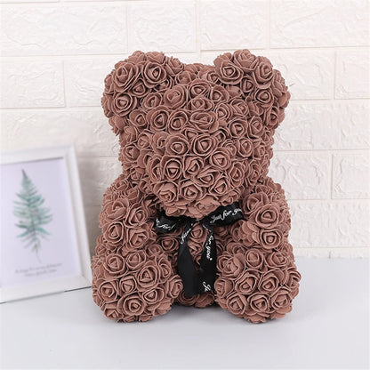Ours en Roses avec lumière Lovélia™