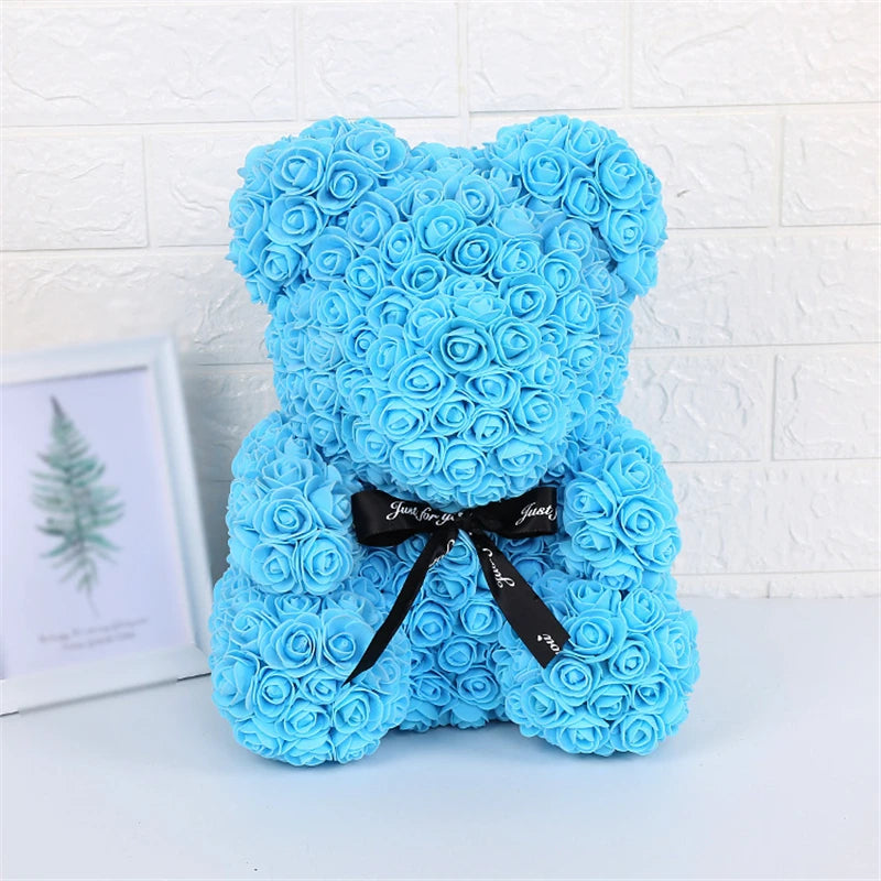 Ours en Roses avec lumière Lovélia™