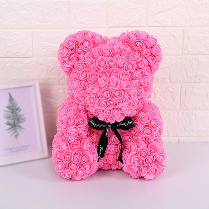 Ours en Roses avec lumière Lovélia™