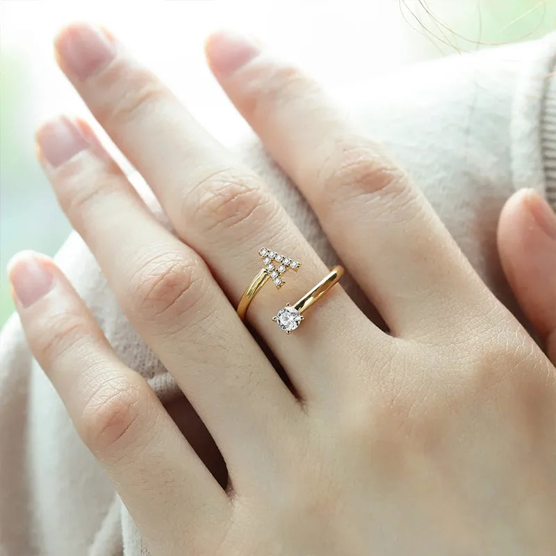 Bague Initiale Ajustable