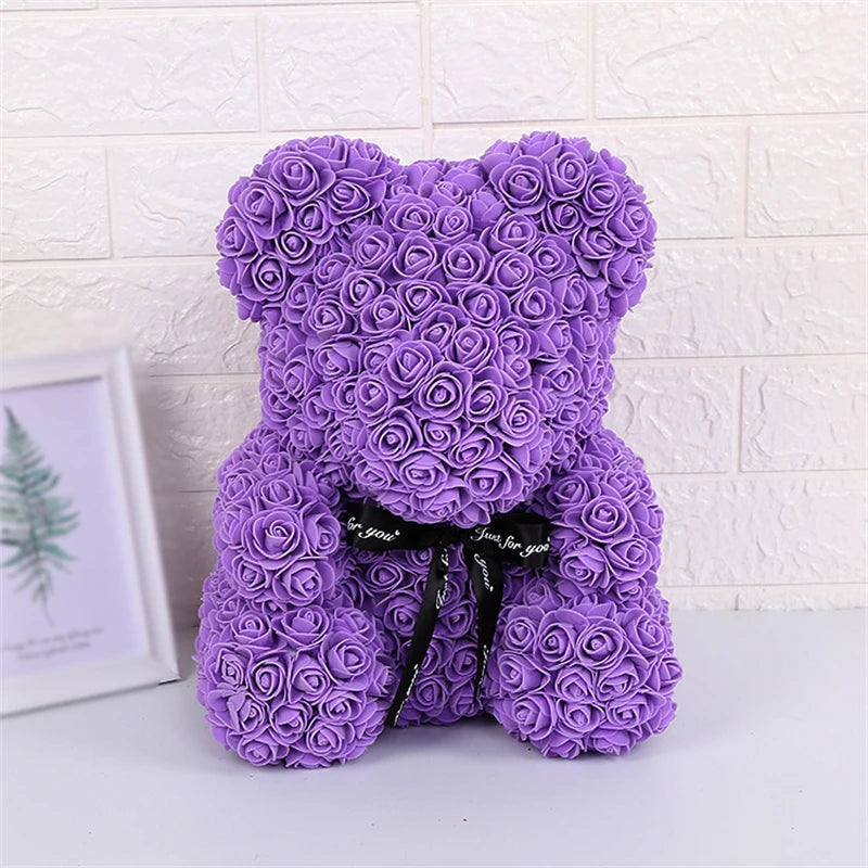Ours en Roses avec lumière Lovélia™