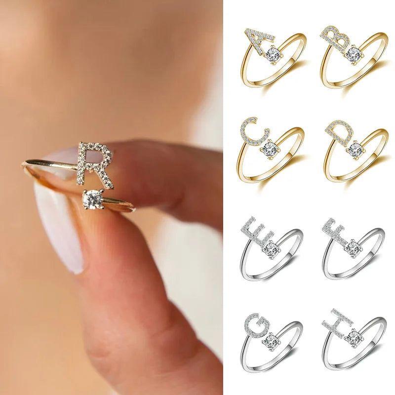 Bague Initiale Ajustable