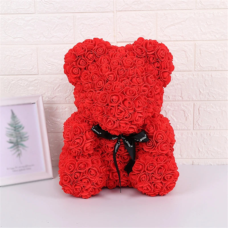 Ours en Roses avec lumière Lovélia™