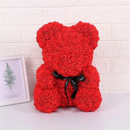 Ours en Roses avec lumière Lovélia™